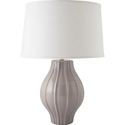 Riverceramic Fluted 26" Swanky Gray Ceramic Table Lamp