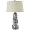 Riverceramic ® Freeform White Confetti Stacked Table Lamp