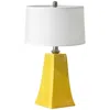Riverceramic Graphic Curry Glazed Column Table Lamp