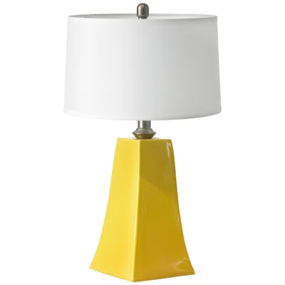 Riverceramic Graphic Curry Glazed Column Table Lamp