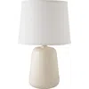 Riverceramic Gumdrop 21" Gloss White Handcrafted Ceramic Table Lamp