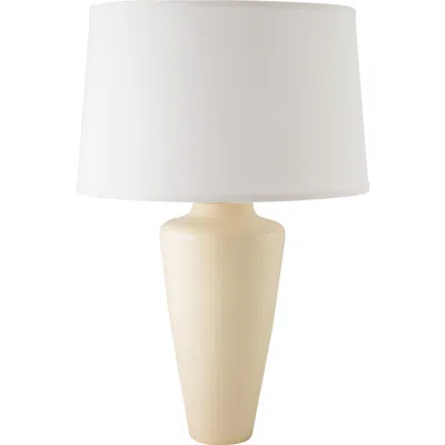 Riverceramic Heart 27" Gloss Tusk Cream Ceramic Table Lamp