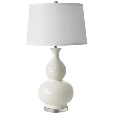 Riverceramic Iconic White Glazed Gourd Table Lamp