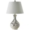 Riverceramic Jar White And Platinum Table Lamp