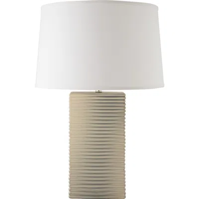 Riverceramic Layered Texture 27" Coventry Gray Pearl Ceramic Lamp