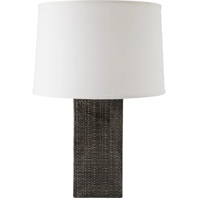 Riverceramic Linen 25" Textured Antique Gray Table Lamp