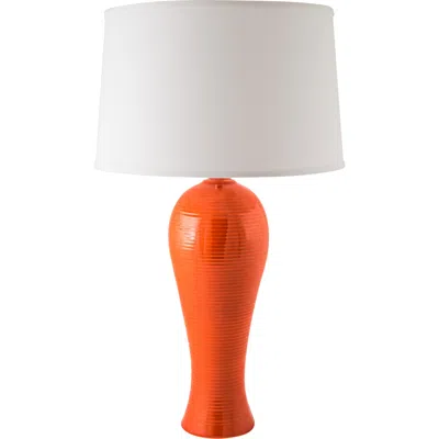 Riverceramic Potters Mark 30" Gloss Paprika Orange Ceramic Table Lamp
