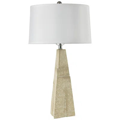 Riverceramic ® Prairie Alabaster Column Table Lamp