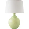 Riverceramic Shell Dance 27" Gloss Crisp Green Ceramic Table Lamp
