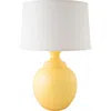 Riverceramic Shell Dance 27" Gloss Straw Yellow Ceramic Table Lamp