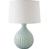 Riverceramic Sprout 24" Modern Gloss Mist Gray Ceramic Table Lamp