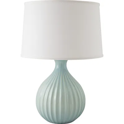 Riverceramic Sprout 24" Modern Gloss Mist Gray Ceramic Table Lamp