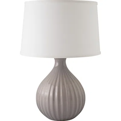 Riverceramic Sprout 24" Modern Gloss Swanky Gray Ceramic Table Lamp