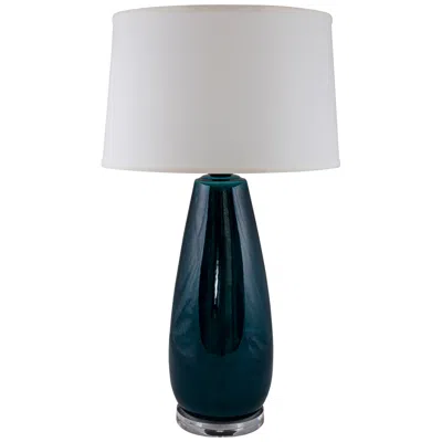 Riverceramic Tear Drop Gloss Tropical Turquoise Table Lamp