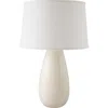 Riverceramic Teardrop 26 1/2" Gloss White Ceramic Table Lamp