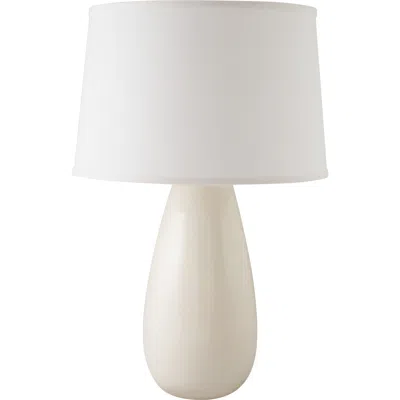 Riverceramic Teardrop 26 1/2" Gloss White Ceramic Table Lamp