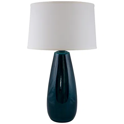 Riverceramic Teardrop 32" Ceramic Tropical Turquoise Blue Table Lamp