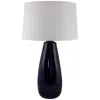 Riverceramic Teardrop 32" Modern Gloss Navy Blue Table Lamp