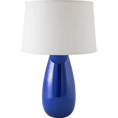 Riverceramic ® Teardrop Gloss Primary Blue Mini Table Lamp