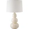 Riverceramic Triple Gourd 28 1/2" Gloss White Ceramic Table Lamp