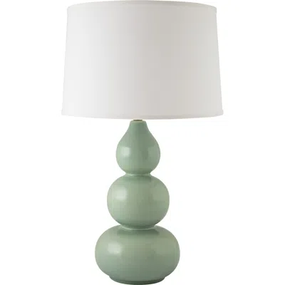 Riverceramic Triple Gourd 28 1/2" Gloss Wythe Blue Ceramic Table Lamp