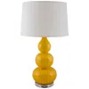 Riverceramic Triple Gourd Gloss Curry Table Lamp