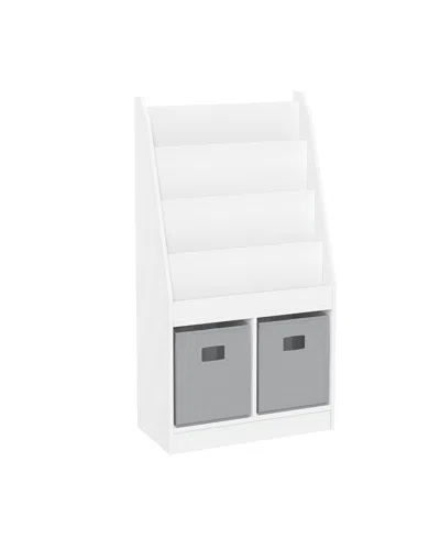 Riverridge Home Kids Book Rack With 2 Cubbies In White