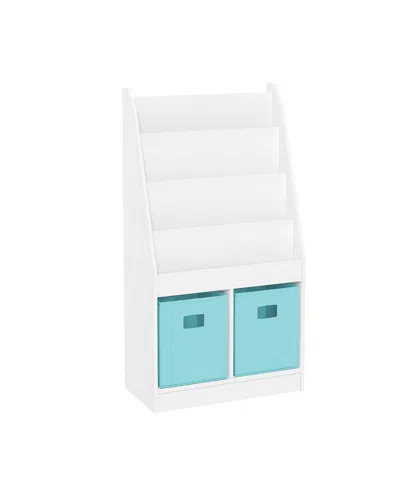 Riverridge Home Kids Book Rack With 2 Cubbies In Blue