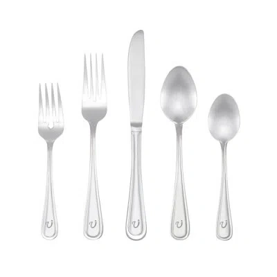 Riverridge Home Marina 46 Piece 18/10 Stainless Steel Flatware Set, Service For 8