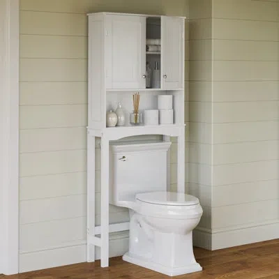 Riverridge Home Riverridge Ashland Over The Toilet Bathroom Spacesaver Wall Medicine Storage Cabinet With Adjustable In White