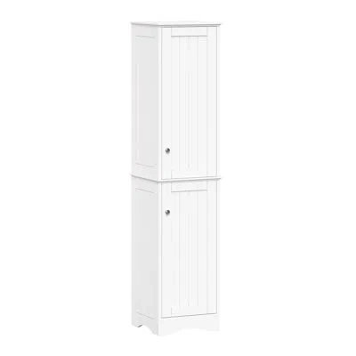 Riverridge Home Riverridge Ashland Two-door Tall Bathroom Storage Cabinet And Linen Organizer With Adjustable Shelve