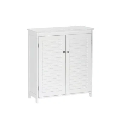 Riverridge Home Riverridge Ellsworth Bathroom And Laundry Storage Floor Cabinet With Doors And Adjustable Shelves -  In White