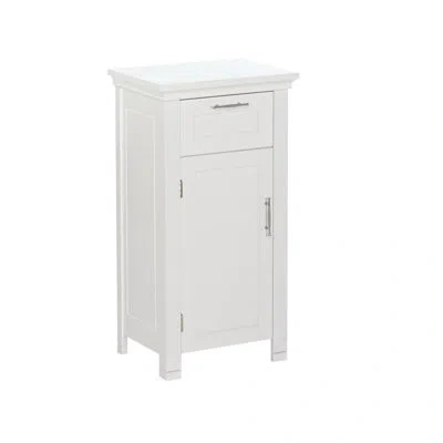 Riverridge Home Riverridge Somerset Single Door Bathroom And Laundry Storage Cabinet With Drawer And Adjustable Shel In White