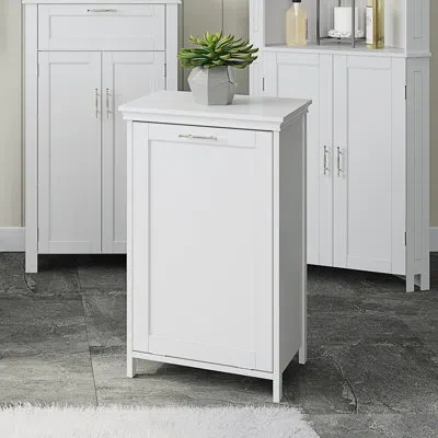 Riverridge Home Riverridge Somerset Tilt-out Laundry Hamper Cabinet With Removable Cloth Storage Bag - White