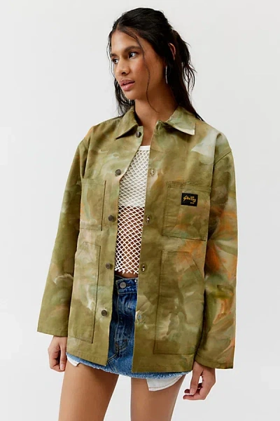 Riverside Tool & Dye Hand-dyed Work Coat Jacket In Cactus Blossom, Women's At Urban Outfitters