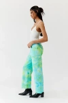 Riverside Tool & Dye Tie-dye Quilted Flare Pant In Sea Glass, Women's At Urban Outfitters In Sea Glass
