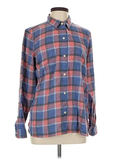 Pre-owned Rivet & Thread Long Sleeve Blouse In Blue