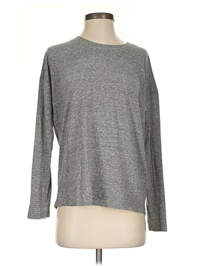 Pre-owned Rivet & Thread Long Sleeve T-shirt In Gray