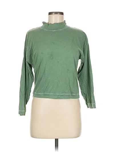 Pre-owned Rivet & Thread Long Sleeve Turtleneck In Green