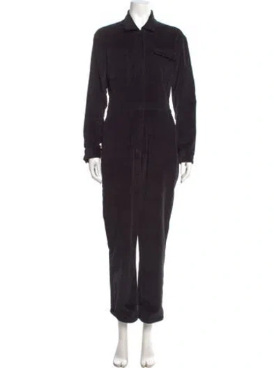 Pre-owned Rivet Utility Corduroy Jumpsuit In Black