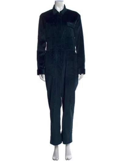 Pre-owned Rivet Utility Corduroy Jumpsuit In Green