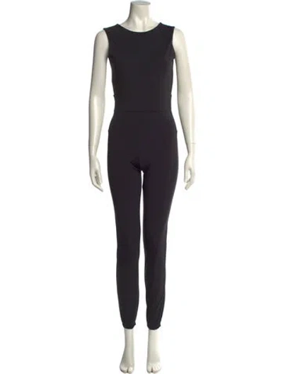Pre-owned Rivet Utility Crew Neck Jumpsuit In Black