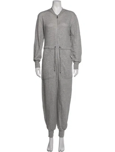 Pre-owned Rivet Utility Crew Neck Jumpsuit In Grey