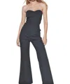 Rivet Utility Expander Jumpsuit In Black In Black