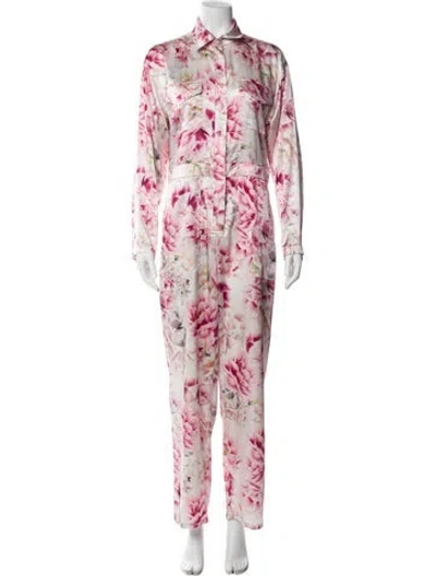 Pre-owned Rivet Utility Floral Print Jumpsuit In Multi
