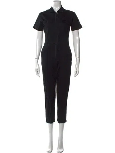 Pre-owned Rivet Utility Jumpsuit In Black