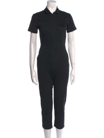 Pre-owned Rivet Utility Jumpsuit In Black