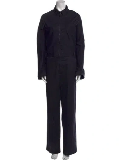 Pre-owned Rivet Utility Jumpsuit In Black