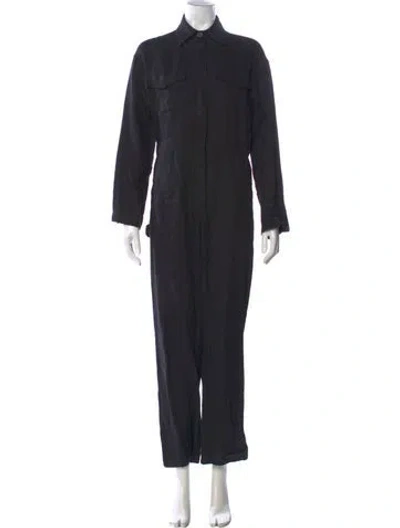 Pre-owned Rivet Utility Jumpsuit In Black