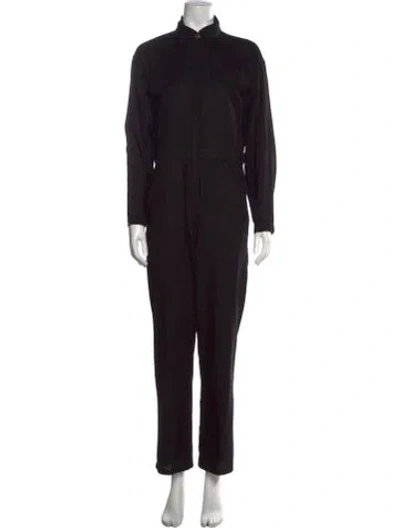 Pre-owned Rivet Utility Jumpsuit In Black